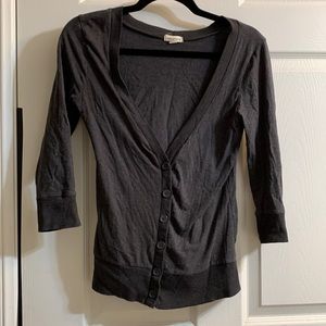 Gray Cardigan - Kids Large